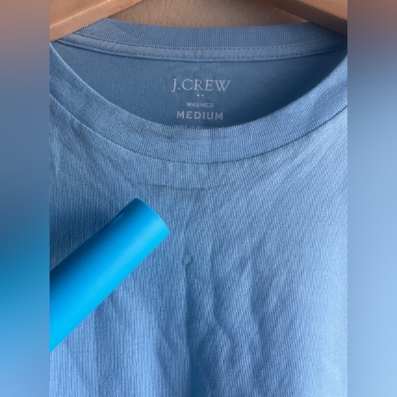 New J.Crew Washed Men Blue T Shirt Size Medium - Picture 4 of 8